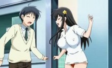 Busty Hentai Cutie Teasing Big Dong